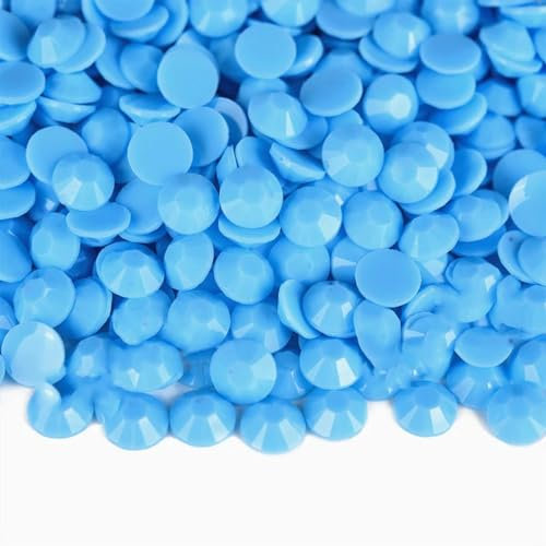 Nuevos diamantes de imitación de resina sólidos Jelly Candy Neon no planos en paquete a granel para decoración de uñas Strass-Solid lt sapphire-3.0mm 50000 Uds