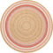 VINILIKO, Tapis en Vinyle Lignes Roses [Diam] 100 cm