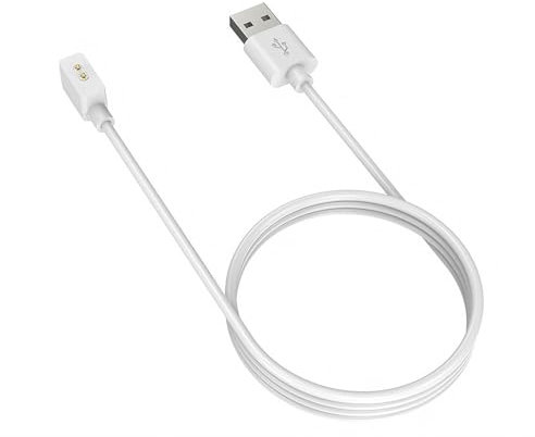 Cargador de reloj inteligente blanco compatible con XiaoMi Band 8 Pro/Active/Mi Watch 4/3 Active, cable de carga USB magnético de 3.3 pies, accesorios de repuesto para XiaoMi Band 8