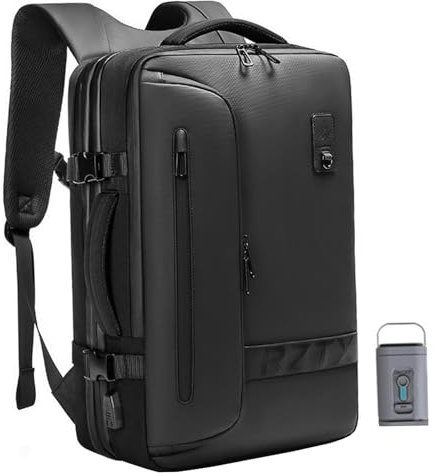 Blogiiup Voyage de sac à dos à vide, sac de voyage de rangement sous vide de 22L-45L, sacs de cabine avec plusieurs poches, transportez un sac à dos pour voyager, avec pompe