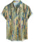 VATPAVE Mens Summer Tropical Shirts Short Sleeve Button Down Aloha Hawaiian Shirts XX-Large Yellow Blue