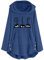 Felpa Pile Donna Cappotto in Pelliccia Donna Sintetica Peluche Felpa con Cappuccio Taglie Forti Giacca in Pile con Tasca A Marsupio E Bottoni Ricamata Gatto Carino Giacche Invernale