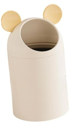 Fenteer Corbeille à Déchets En Papier pour Le Recyclage, Idéale pour La Buanderie et Le Salon, Jaune Crème