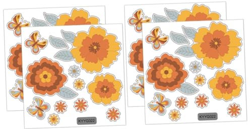 DOITOOL 4 Sätze entfernbare Wandaufkleber Schmetterling Tapeten abziehen und aufkleben leuchtet im dunkeln wand dekorationen dekoringe Wandtattoo Im Dunkeln leuchtende Aufkleber PVC