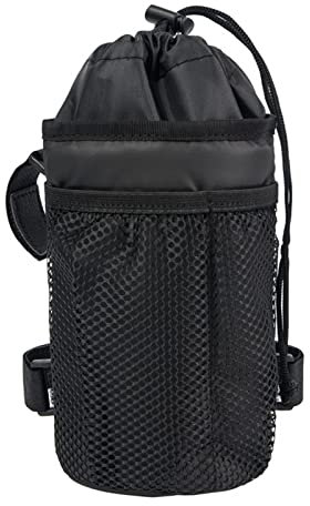 YUOIUX Fahrrad-Getränkehalter, Fahrrad-Wasserflaschenhalter, Lenker-Getränkehalter mit Netz-Handytasche, für Mountainbike