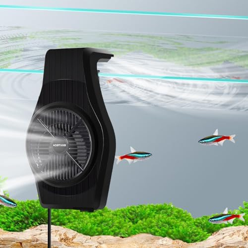 UPETTOOLS Aquarium Cooling Fan – Adjustable Speed Chiller for Shrimp, Coral & Tropical Fish (3-7 Gallon Tanks)