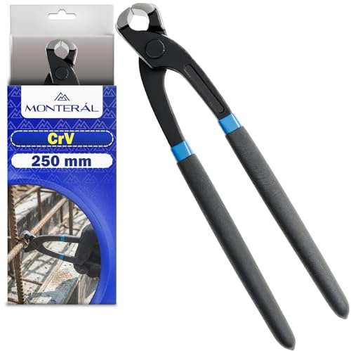 Tenazas Ferralla 250 mm Tenazas Herramienta en Acero Cromo-Vanadio CrV