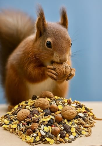 5kg Artgerechtes Eichhörnchenfutter Eichhörnchen Ganzjahresfutter Premium Mix Nager Nagerfutter