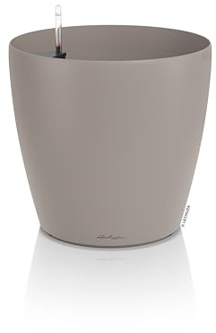 Lechuza Pflanzgefäß Classico Color 50 (Sandbraun) mit Bewässerungssystem für Innen und Außen