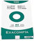 Exacompta - Réf. 3808B - Paquet de 100 fiches bristol lignées non perforées - sous film - compatibles avec imprimante jet d'encre, laser et photocopieur - format 55 x 74 mm - couleur blanc