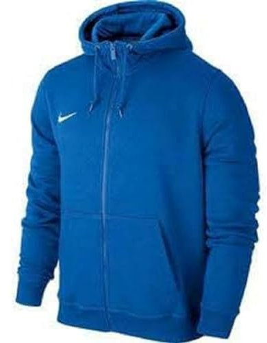 Nike Team Club FZ Hoody Sweatshirt Team Club Full Zip- Felpa con cappuccio Bambini, Blu (Royal Blue/Royal Blue/Football White), taglia produttore XS