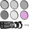 NEEWER Kit di Filtro per Obiettivo da 77mm: UV, CPL, FLD, ND2, ND4, ND8, Paraluce e Copriobiettivo Compatibile con Canon Nikon Sony Panasonic Fotocamere DSLR con Obiettivo da 77mm
