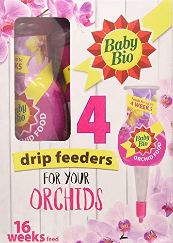 Baby Bio Pack x4 RTU 40ml Liquid Drip Feeders Orchid Plant Food