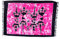 Ciffre Sarong Pareo Wickelrock Dhoti Lunghi Tuch Strandtuch Pink Schwarz Gecko Batik