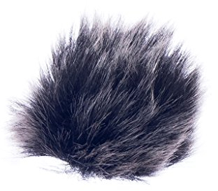 Nero Pelliccia Microfono Parabrezza Per Bavero Lavalier Microfono