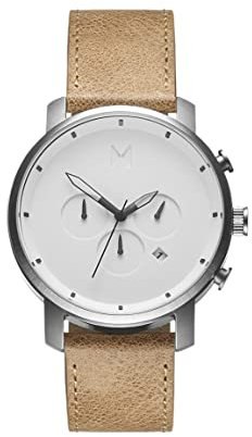 MVMT Analog Quarzuhr für Herren mit Beiges Lederarmband - D-MC01WT