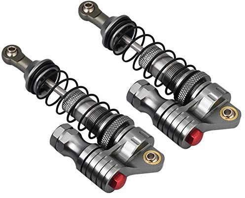 Dilwe RC Auto Stoßdämpfer, 2 Stücke Metall Stoßdämpfer Dämpfer für SCX10 Axial D90 1/10 Skala RC Crawler Auto Zubehör