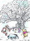 Disney Wandbild von Komar | Winnie Pooh Playground | Kinderzimmer, Babyzimmer, Dekoration, Kunstdruck | Größe 30x40cm (Breite x Höhe) | ohne Rahmen | WB063-30x40