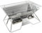 Campingmoon Foldable BBQ Grill, Portable Charcoal Grill, Stainless Steel Wood Burning Stove, Barbecue Cooking Stove for Outdoor/Garden/Camping/Picnic/Party (MT-3)