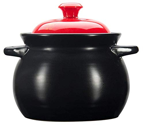 qazwsx Pot à ragoût en Terre Cuite Sauces à la Chinoise Pot à Soupe Accueil Céramique au feu Casseroles de Bouillie en Pierre à Haute température Pot à ragoût en Terre Cuite Poêle à Frire Capacité