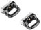 Invero Set of 2 Replacement Bakelite Metal Pot Handles - Short Side Handle for Home Kitchen Pressure Pan Cooker Steamer Sauce Pot