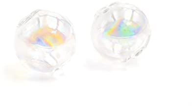 Hohlperlen mit Holo Effekt zum Befüllen 12mm 2 Stück von Vintageparts zum Schmuck selber Machen