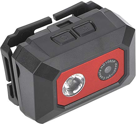 Action Camera Night Vision Head Mounted 1080P HD Sports Camera, Wearable Video Camera Webcam with Led Headlamp and SOS Mode, Up to 32GB, Camcorder for Outdoor Extreme Sports Travel Camera