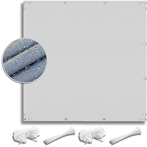 ZQXFZ BalkonfäCher 1.6x5M. Oxford-Stoff，Kordel + Kabelbinder. Beschattung, Wasserdicht, gelten Windschutz terrasse Easy to Assemble Sturdiness von Balkonsichtschutz