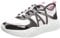 Armani Exchange Cher, Side Logo, Colour Contrasts, Scarpe da Ginnastica Donna, Multicolore (Op.White/Black/Lilac), 41 EU Stretta