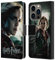 Head Case Designs Offizielle Harry Potter Hermione Granger Deathly Hallows VIII Leder Brieftaschen Handyhülle Hülle Huelle kompatibel mit Apple iPhone 14 Pro