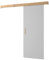 KRYSPOL Schiebetürsystem Salwador 1 Komplett-Set für Schiebetüren, Trennwände Innentüren, Modern Design (weiß matt/Gitter: Artisan Eiche/Griff: Gold)