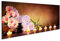 islandburner Bild auf Leinwand Spa Konzept Massage Steine Handtücher Kerzen Wellness Beauty Salon Kosmetik Stud Bilder Wandbilder Poster