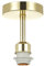 Polished Brass Plated Ceiling Light Fitting for Industrial Style Light Bulbs | 12cm x 17cm | Suitable for Lamp Shades with E27 Lamp Holder by Happy Homewares