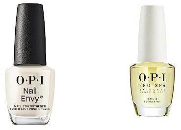 OPI Nail Polish Nail Treatment Manicure Set I Nail Repair and Nail Strength for Damaged Nails I Nail Envy Nail Strengthener Treatment Clear Nail Polish & Nail and Cuticle Oil Nail Polish Set