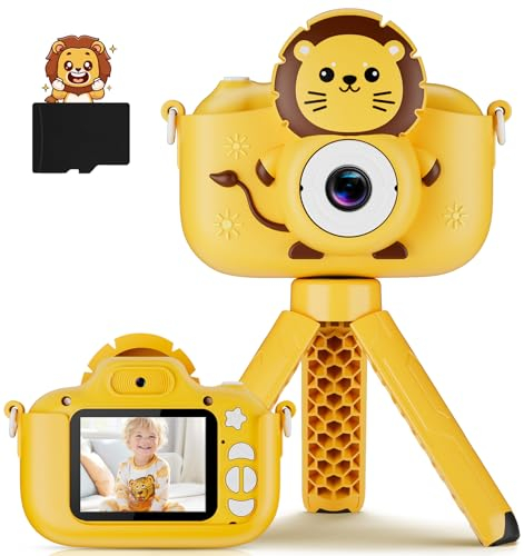 Camara Fotos Infantil, Selfie Video Cámara Fotos Niños 1080P HD Pantalla de 2,0, Cámara Digital para Niños con 32GB TF Tarjeta, Juguetes Regalos Ideales para Niños Niñas de 3-12 Años