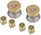 Ozgkee Alloy T6Pcs Gold Metal Bullet Buttons & Thumbstick Mod Kit für PS4 Controllerhumbstick 11×7×3 6Pcs Gold Metal Buttons Thumbstick Mod Kit für Controller