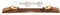 Zeizafa Height Adjustable Mandolin Bridge, Rosewood Base, Replacement for Mandolin String Instrument, Accessory, Adjustable Bridge Tailpiece