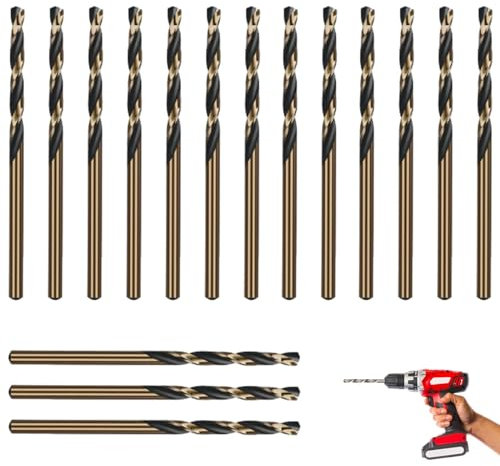 17 PCS 3mm Drill Bit, Cobalt Drill Bits, drill bits for metal, metal drill bits, Speed Steel Drill Bit Set for Drilling Stainless Steel Wood, Steel, Alloy, Iron, Copper, Plastic 