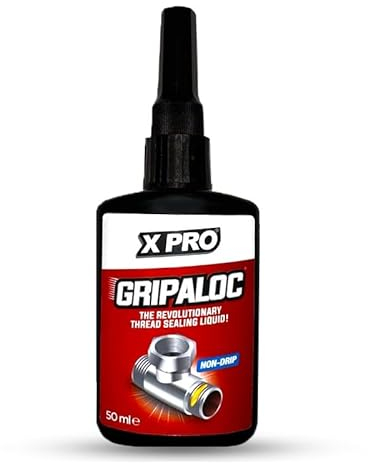 XPRO Gripaloc Liquid PTFE Thread Locker & Sealant - 50ml | The Revolutionary Thread Sealing Liquid, Non-Drip