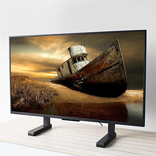 Soporte De Mesa para TV, Base De TV De Mesa para Televisores LED LCD De 50-75 Pulgadas, Soporte De Base De TV Moderno Ajustable En Altura, MAX Vesa 600 X 400 Mm Hermoso Paisaje