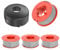 CHIHOLEN 4 bobine di fili compatibili con F016800175, per Bosch Art 23 26 30 Combitrim, Art 23 26 Easytrim, Ø 1,6 mm-8 m di lunghezza, con copertura della bobina F016L71088(4 bobine + 1 tappo)
