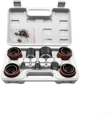 37Pcs Sanding Drum and Sleeves Set, Spindle Sander Attachment for Drill and Drill-Press, Die-Grinder, 1-inch Shank