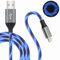 Oliomp iPhone Charger Cable, Apple MFi Certified 6ft LED Light Up Lightning Cable USB Fast Charger Cord High Speed Data Sync Transfer Cord for iPhone 14/13/12/11/11Pro/Max/XS/XR/X/6/7/8 (Blue)