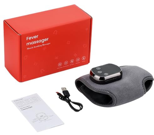 Masse-pied électrique et chauffé chauffage à pied à chargement à chargement USB | Trois modes de vibration, ruban thermique portable, dispositif de thérapie de confort pour a