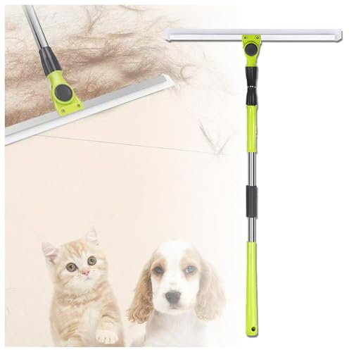 Magic Broom Sweeper, con Mango De 130 Cm De Largo Escobilla De Goma para Suelos, Escoba De Silicona Limpia Vidrio,Polvo Fino,Cabello Y Líquidos,Large:50×130cm