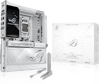 ASUS ROG Crosshair X870E Kühler, AMD E-ATX Motherboard, 24+2+2 Leistungsphasen, DDR5-Steckplätze, zwei PCIe® 5.0 x16 Safe-Steckplätze, sieben M.2-Slots, Dual Realtek 10G Ethernet, AI Cache Boost, Full