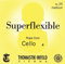 Thomastik 641427 Saiten für Cello Superflexible Seilkern, Satz 4/4 weich Chrom