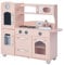 Teamson Kids Pink Westchester Retro Wooden Kitchen Toy Kitchen With Ice Maker UK-TD-11414P
