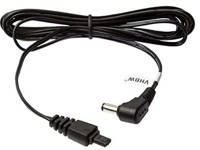 vhbw cavo di alimentazione compatibile con Panasonic DMC-TM600, HDC-HS20, HDC-HS200, HDC-HS250, HDC-HS300 videocamera, fotocamera - 100 cm, nero