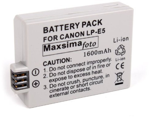 Maxsima - LP-E5, 1600mAh Battery for Canon